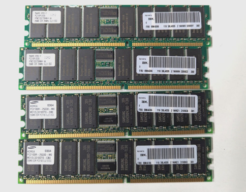 Lot 256mb 1gb ibm 09n4306 - lot, x